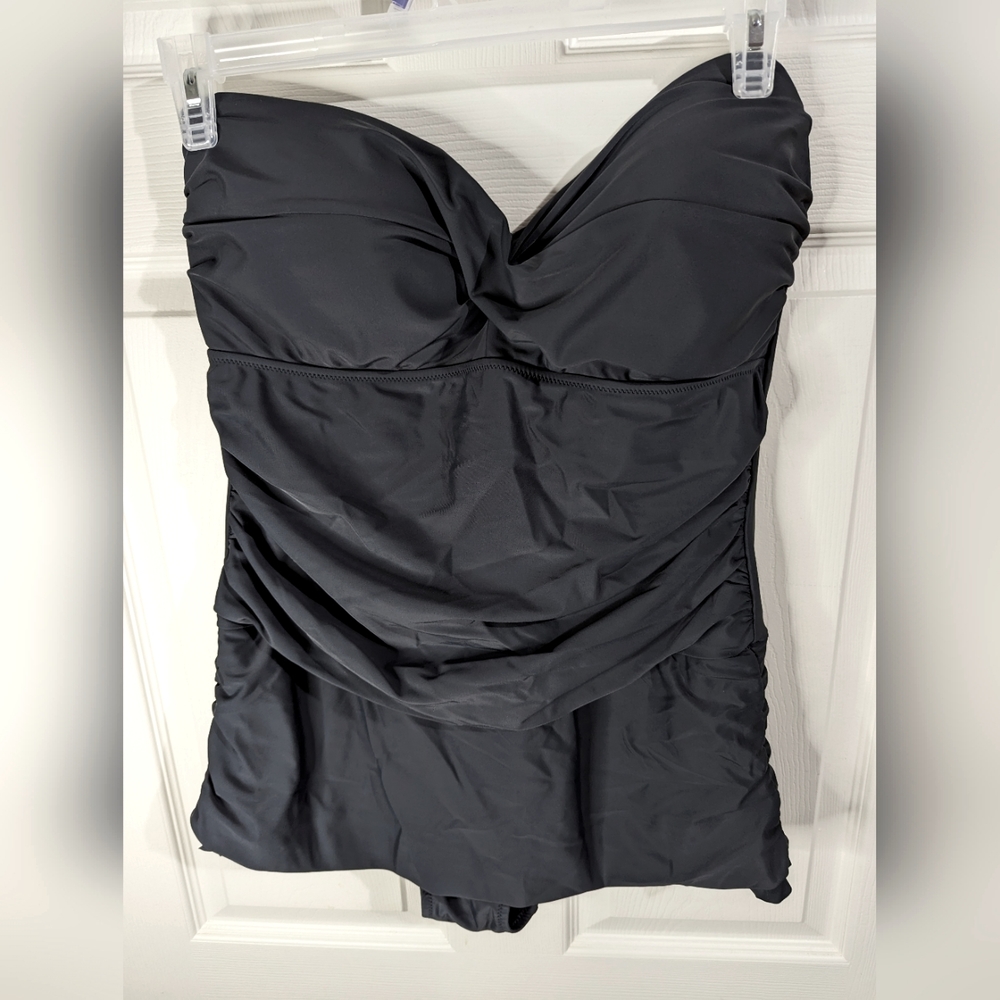 Shore Shapes Swimwear grey one piece swimsuit size 16 NO STRAPS